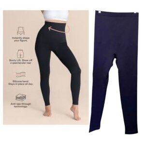 Shapermint Essentials High Waist Shaping Leggings Empetua 42075 Size L Navy Blue